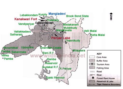 Map of Periyar Wildlife Tours,Periyar India Map,Maps of Periyar,Information About Periyar ...