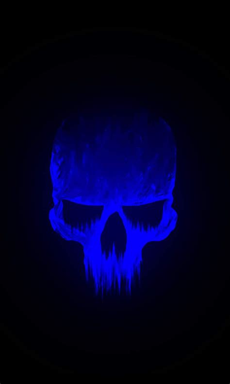 Blue Skull iPhone Wallpaper - iPhone Wallpapers