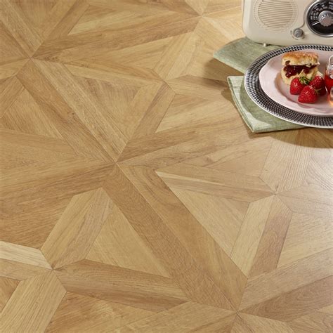 Staccato Oak Parquet Effect Laminate Flooring 1.86 m² Pack | Departments | DIY at B&Q | Flooring ...