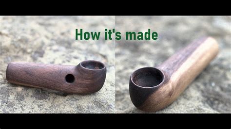 Making a lightweight wooden pipe - YouTube