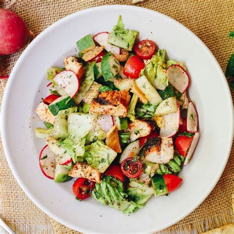 Fattoush Salad Recipe [with Grilled Chicken] - Utica Phoenix