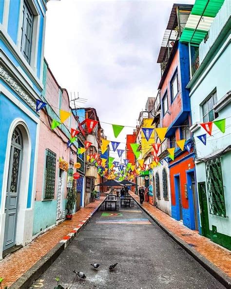 La Candelaria. Bogotá Alley, Road, Structures, Travel, Egypt