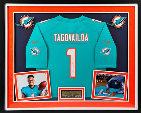 Tua's First Jersey - The First Miami Dolphins Jersey Ever Signed By Tua Tagovailoa. Beautifully ...