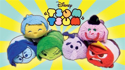 Disney Pixar Inside Out Tsum Tsum Plush Toys Joy Sadness Disgust Anger ...