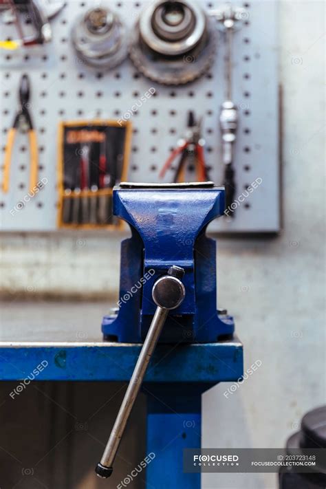 Tool in mechanical workshop — industrial, service - Stock Photo ...