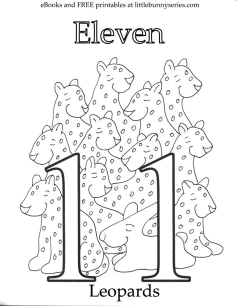 Number 11 Coloring Page PDF | Abc coloring pages, Coloring pages, Free preschool printables