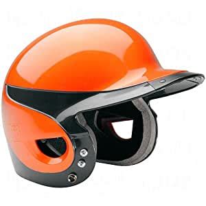Amazon.com : Worth Liberty Batting Helmets Orange/Black : Baseball Batting Helmets : Sports ...