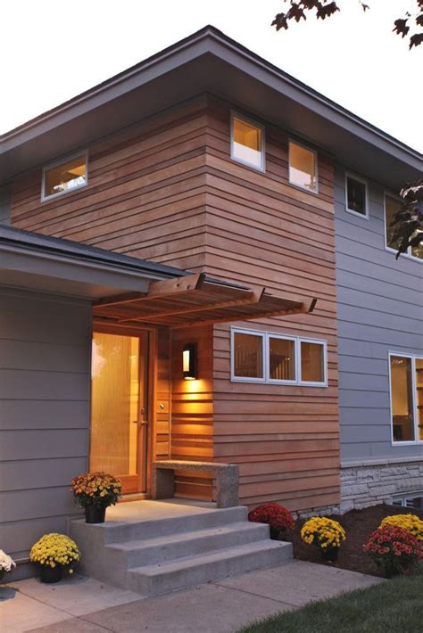 I like the look of the wood siding | Wood siding exterior, Exterior remodel, House exterior