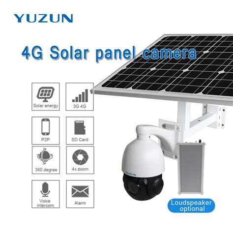 3g 4g solar powered ip camera with sim card 360 degree outdoor security camera wireless ...