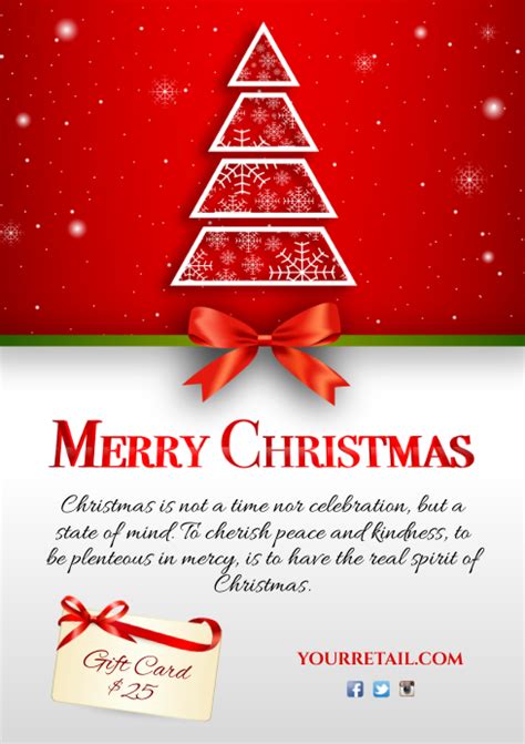 Merry christmas Flyer Template | PosterMyWall