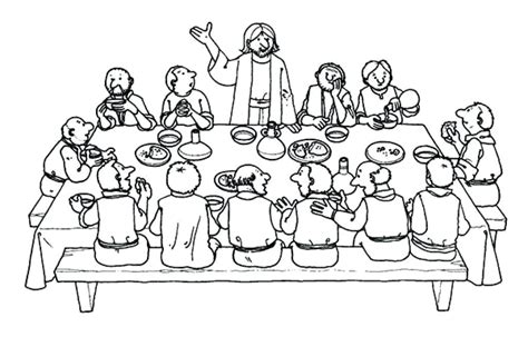 Last Supper Coloring Pages Free at GetDrawings | Free download