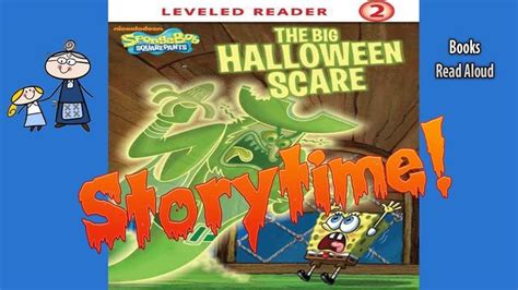 SPONGEBOB SquarePants THE HALLOWEEN SCARE ~ Halloween Stories for Kids ~ Halloween Book ...