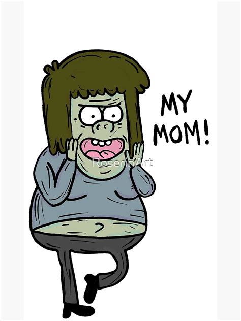 "Muscle Man "My Mom!" - Regular Show" Art Print by RoserinArt | Redbubble