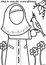 Coloring Page Islamic  Home sketch template