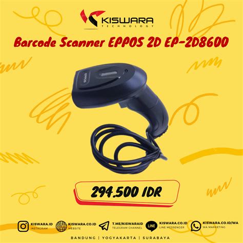 Jual Barcode Scanner EPPOS 2D EP-2D8600 - 1D/2D Barcode Scanner Gun - Daftar Harga Murah Grosir ...