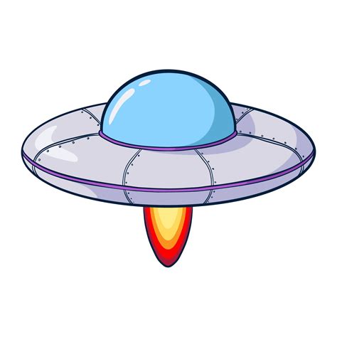 Flying Saucer Cartoon Illustration 3134698 Vector Art at Vecteezy