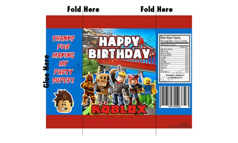 Free Roblox Chip Bag | Ellierosepartydesigns.com