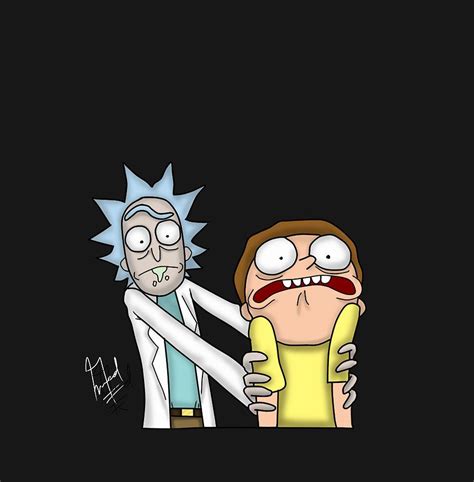 Rick and Morty Digital Art by Art Grigs - Pixels