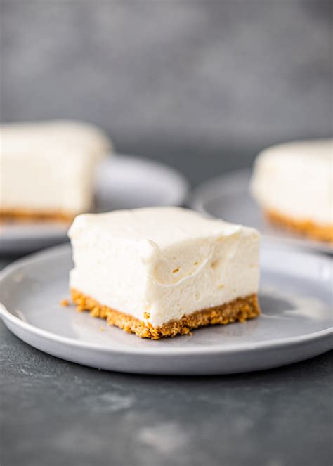 No-Bake Cheesecake Bars | Gimme Delicious