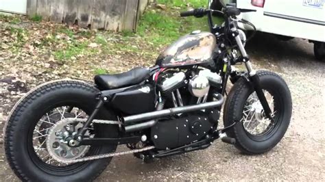 Harley sportster 48 bobber - YouTube