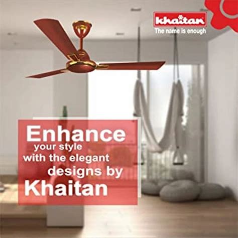 Khaitan Magma Premier 1200 Mm, 3 Blades Ceiling Fan, 380 Rpm, ( Metallic Euro Copper) at Rs 2799 ...