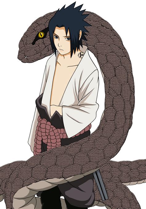 Uchiha Sasuke with Snake by Skurpix on DeviantArt