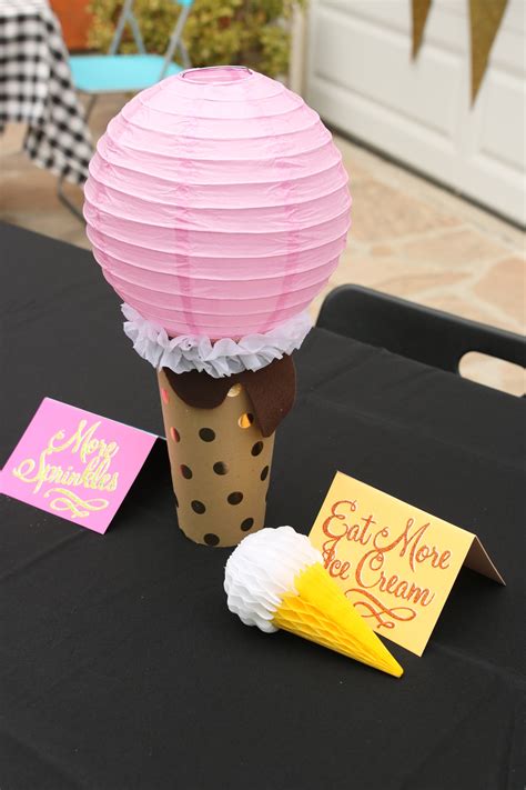 ice cream table decor display pink - CATHIE FILIAN's Handmade Happy Hour