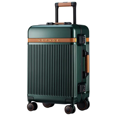 Buy Windsor 20" Aluminum Polycarbonate Hard Shell Cabin Luggage Suitcase Green Cabin Luggage ...