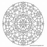 Square Mandala Coloring Pages sketch template