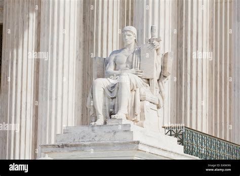 The Authority of the Law statue in front of the US Supreme Court ...