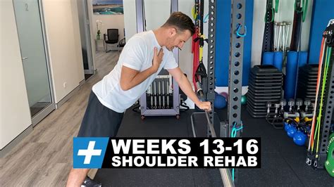 Shoulder Surgery Rehab Exercises - Post-op Weeks 13-16 | Tim Keeley | Physio REHAB - YouTube