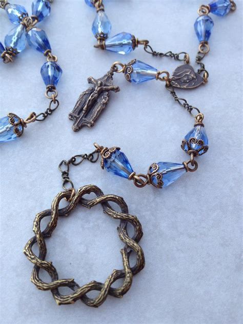 All Beautiful Catholic Beads: Seven Sorrows Chaplet in Teardrop Swarovski Crystals