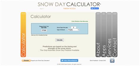 Snow Day Calculator_) – Hi's Eye