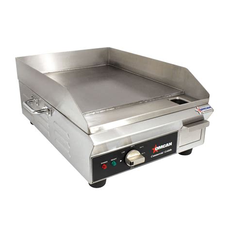 Countertop Stainless Steel Electric Griddle – 14″ x 16″ SMOOTH SURFACE – Omcan