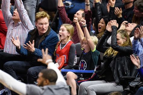 Conan O'Brien and Kids at the Clippers Game January 2016 | POPSUGAR ...