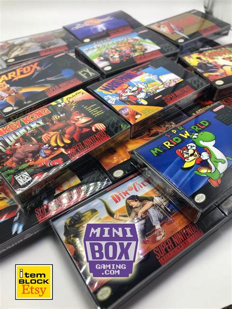 Mini Super Nintendo SNES Protector Boxes / Cases Classic | Etsy