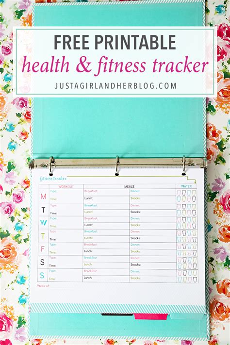 Printable Fitness Tracker - Printable Word Searches