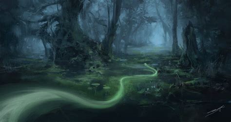 Swamp Spirit, Jean-Guilhem Barguès | Gothic fantasy art, Environmental ...