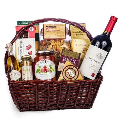 Italian Evening Gift Basket - Wine and Champagne Gifts By San Francisco ...