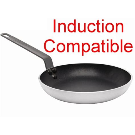 Genware Induction Frypan; 20cm - Teflon Plus - MM Catering Wholesale