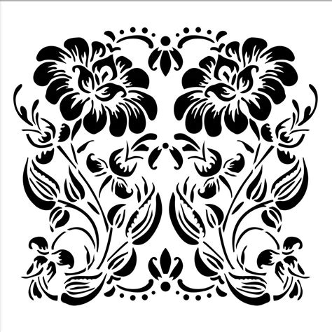 Shop Plaid FolkArt ® Painting Stencils - Small - Ornamental Flower - 31476 - 31476 | Plaid Online