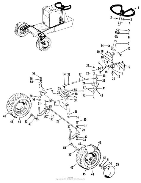 Simplicity 1690118 - Broadmoor, 5010 LTD Tractor and 36" Rotary Mower Parts Diagram for FRONT ...