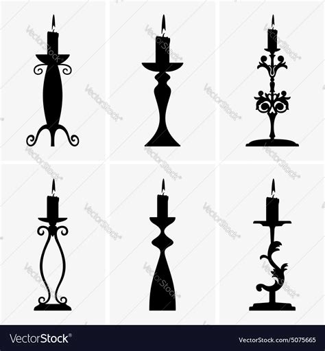 Candlestick Royalty Free Vector Image - VectorStock