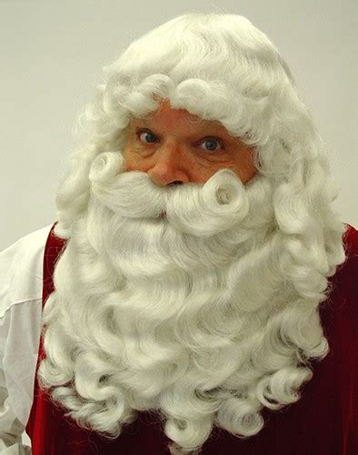 Planetsanta.com > Beards and Wigs > Realistic white Santa Claus beard ...