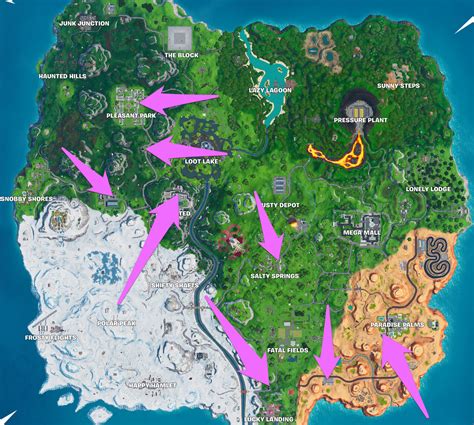 Fortnite gas station locations - Polygon