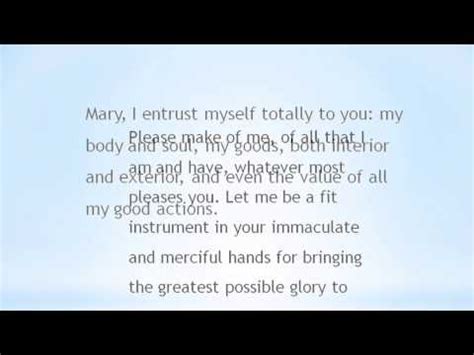 33 Days to Morning Glory Consecration Day Prayer - YouTube