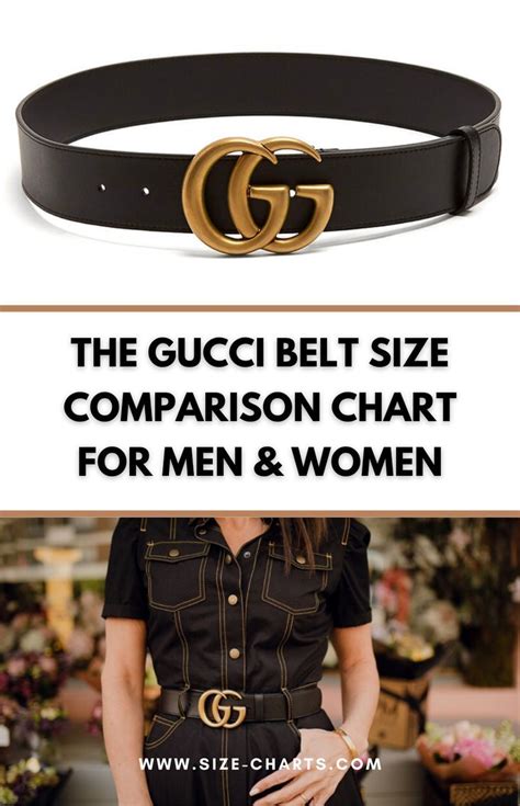 The Gucci Belt Size Comparison Chart For Men & Women ~ size-charts.com | Gucci belt sizes, Gucci ...