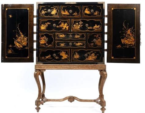 Antique Chinese Lacquer Cabinet 17-18th c. | Chinoiserie