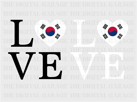 South Korea Flag SVG PNG, Love South Korea, South Korea Svg, South ...