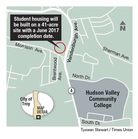 Hudson Valley Community College Map - Maps For You